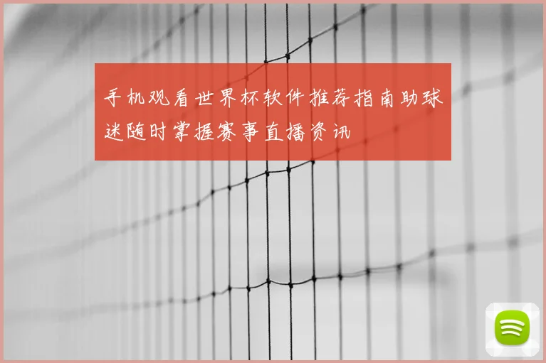 手机观看世界杯软件推荐指南助球迷随时掌握赛事直播资讯